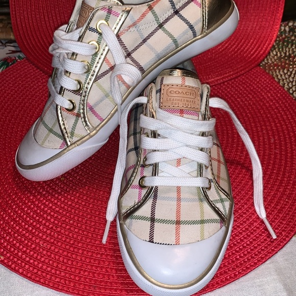 COACH Barrett TAT/MET sneakers size: 6B, NEW! These beauties are perfect! - Picture 10 of 10